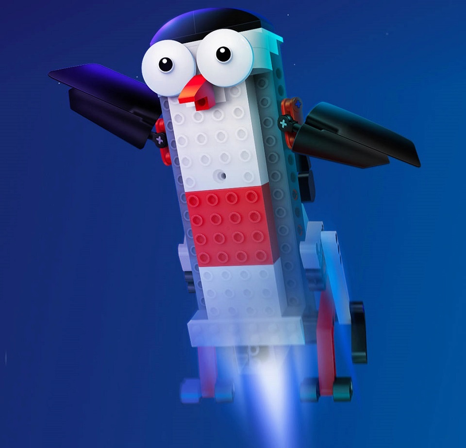 Конструктор Mitu Intelligent Building Blocks White ZNM01IQI в виде пингвина