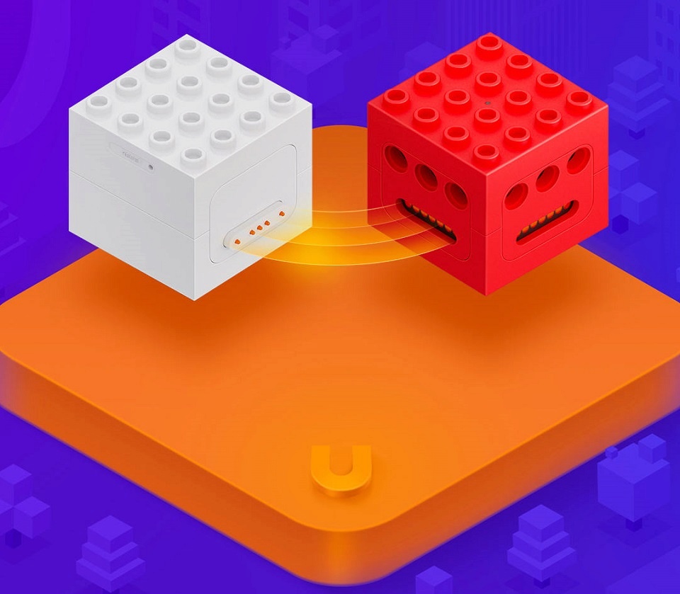 Конструктор Mitu Intelligent Building Blocks White ZNM01IQI магнитная стыковка