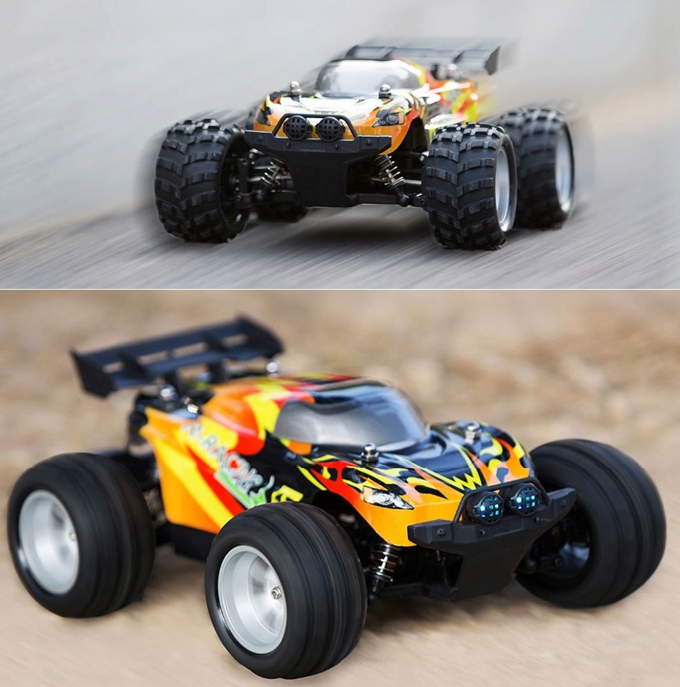 Машинка на д/у Xiaomi Run Cool Smart Speed Racing  в процессе перемещения