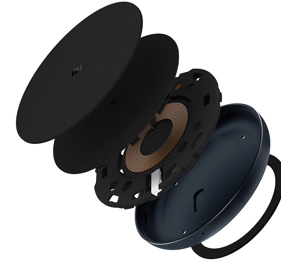 Беспроводное З/У Mi Wireless Charger MAX 10W Black WPC01ZM конструкция устройства