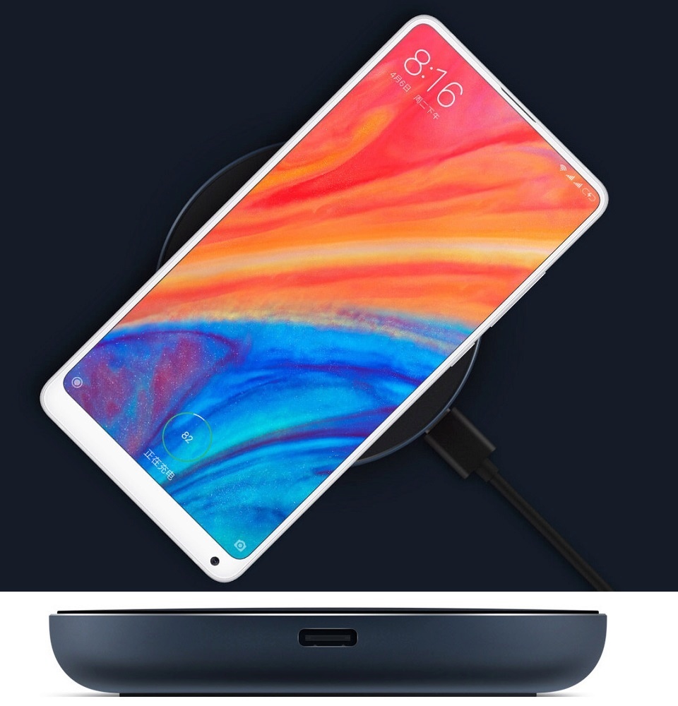 Беспроводное З/У Mi Wireless Charger MAX 10W Black WPC01ZM разъем для зарядки