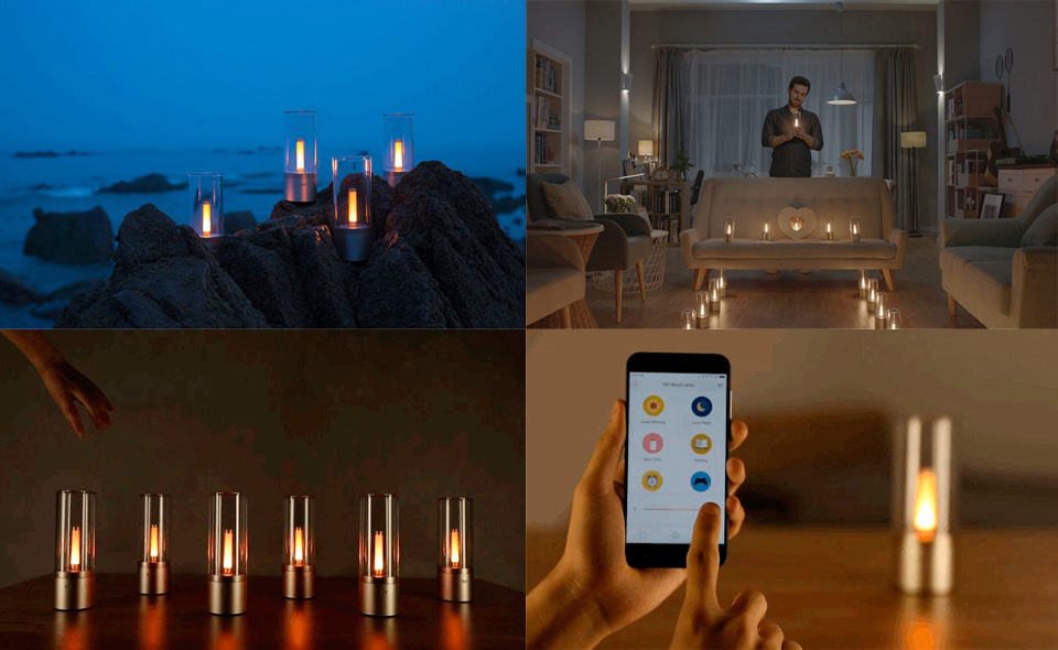 Настольная лампа Yeelight Candela технология  BLE Mesh